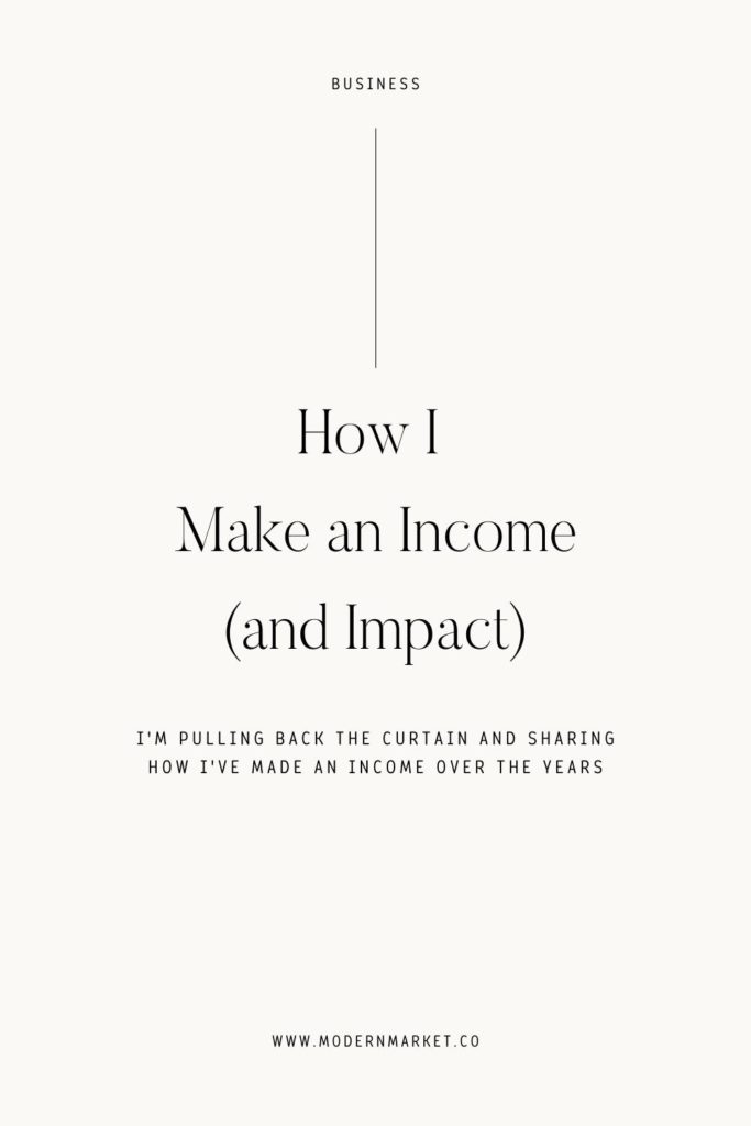 How I Make an Income